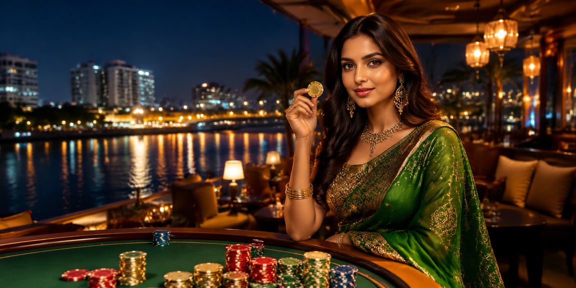 Serene evening at Ahmedabad riverfront with betting culture